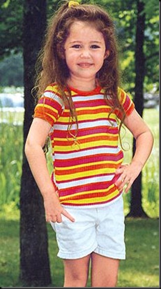 miley cyrus mini biography and childhood pictures