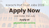 Karachi Port Trust KPT Jobs 2023 July - Latest in Sindh