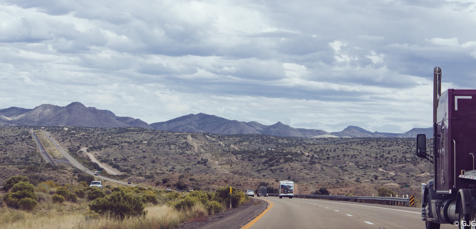 Scenic Road Views To the Grand Canyon Arizona, USA