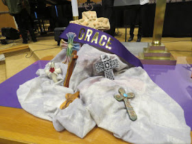 handmade crosses with banner grace