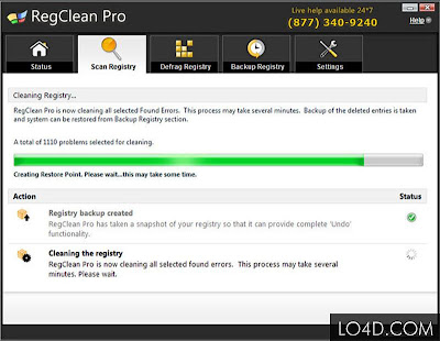 Full RegClean Pro 6.1 Screenshot