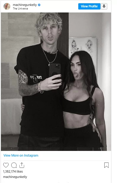 Machine Gun Kelly posted a new pic of the couple on Instagram Tuesday