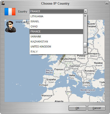 Auto Hide IP :: Choose IP Country