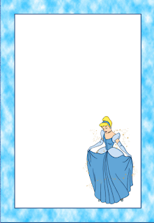Cinderella Free Printable Frames, Invitations or Cards.