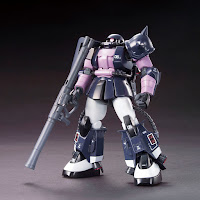 Bandai HG 1/144 MS-06R-1A Zaku II Black Tristars English Manual & Color Guide