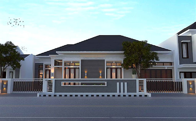 Desain Rumah Mewah 1 Lantai Model Terbaru Bargaya Modern