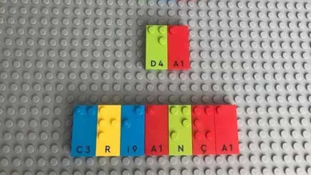 Lego para ajudar a aprender braille