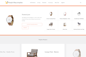 Simple Shop template - mẫu hiện đại mà đơn giản...