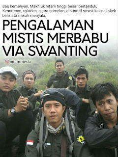 Cerita Mistis Merbabu via Swanting - VIApendaki