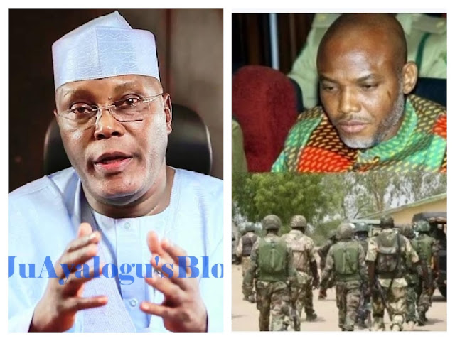 Ex-VP Atiku speaks on violence between Nigerian Army and Kanu’s supporters, reveals solution to Biafran agitation 