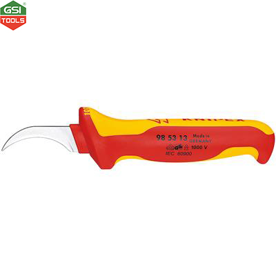 Dao cách cáp điện lưỡi cong KNIPEX