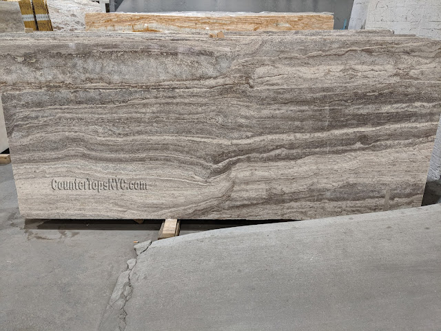 2 inch Polished Travertine Slab NYC