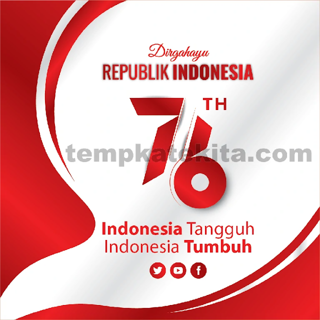 Spanduk HUT RI 76 : Banner 17 Agustus 2021 Coreldraw