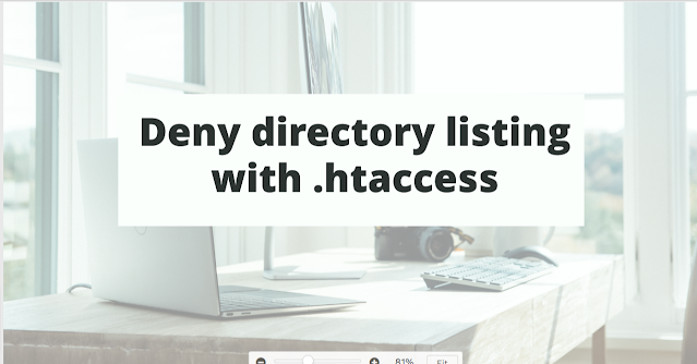 Deny directory listing with .htaccess