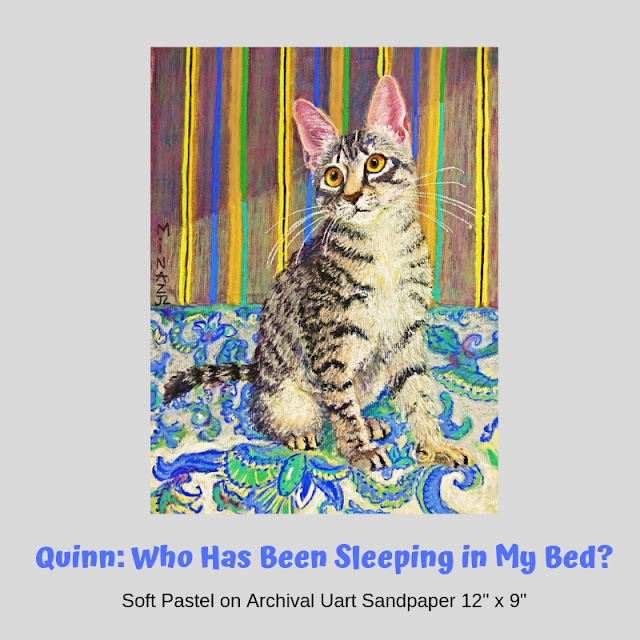 Quinn: Who has been sleeping in my bed? portrait by Minaz Jantz