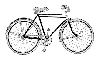 bike bicycle old vintage illustration digital image