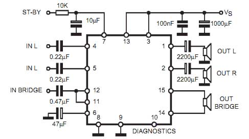 Stereo To 5 1 Channel Converter Circuit - Stereo To Surround Sound Systems Electronic Circuit - Stereo To 5 1 Channel Converter Circuit