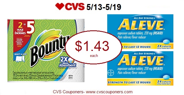 http://www.cvscouponers.com/2018/05/hot-pay-143-for-select-aleve-and-bounty.html