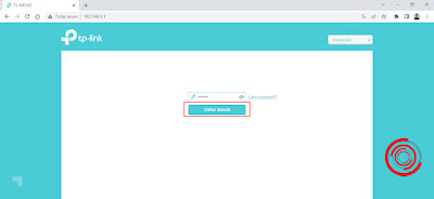 Jika sudah silakan input kata sandi atau password lalu tekan Daftar Masuk