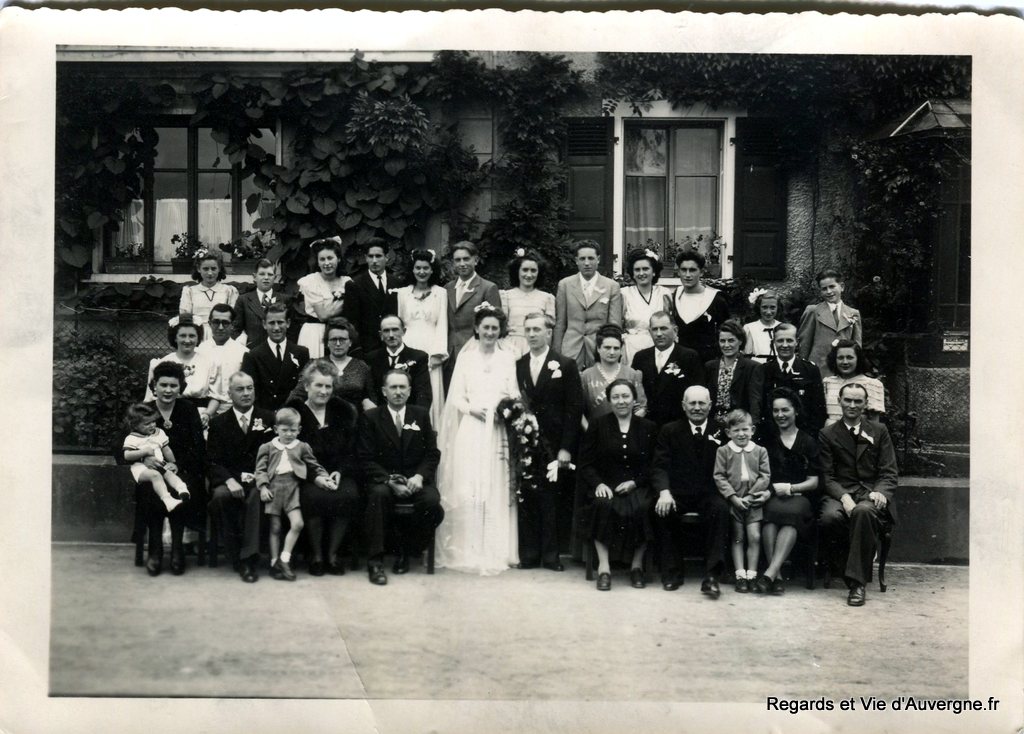 Ancienne photo de famille : Mariage