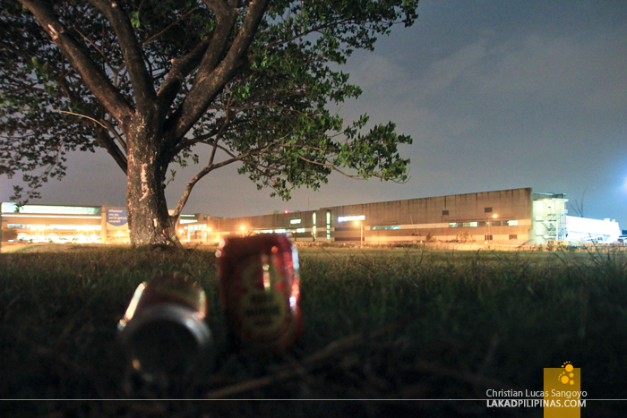 Drinking Beer Outside the NAIA Terminal III