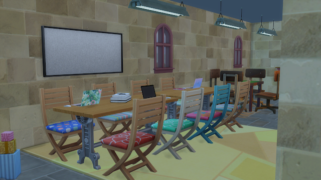 Sims 4 Discover University Wyvern Hall Study Area