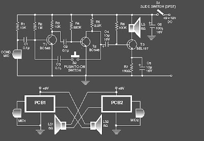 Rangkaian Intercom sederhana