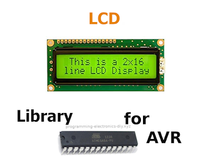 Library for interfacing alphanumeric LCD modules with AVR microcontrollers - ATmega328P