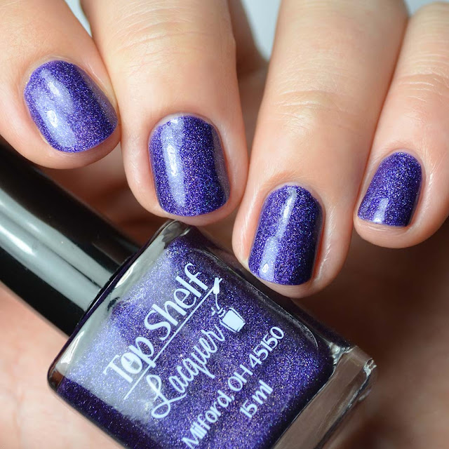 purple holographic nail polish