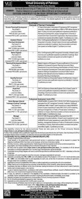 Virtual University VU Islamabad Jobs 2022 Latest ,vu jobs islamabad,jobs in pakistan,jobs in university ,