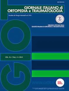 GIOT Giornale Italiano di Ortopedia e Traumatologia 2014-04 - Agosto 2014 | ISSN 0390-0134 | TRUE PDF | Bimestrale | Professionisti | Medicina | Salute | Ortopedia
GIOT Giornale Italiano di Ortopedia e Traumatologia è Organo ufficiale della Società Italiana di Ortopedia e Traumatologia. Viene pubblicato a fascicoli bimestrali in edizione italiana. e si affianca a Orthopaedics and Traumatology che è la pubblicazione ufficiale in inglese della S.I.O.T. La rivista pubblica contributi redatti in forma di Editoriali, Notiziari (S.I.O.T. e Società specialistiche), Report Congressuali, Aggiornamenti professionali (anche di Medicina legale), Pagine sindacali, Rassegne stampa, Recensioni, Articoli Originali e Casi Clinici. Gli articoli scientifici originali dovranno essere accompagnati da una dichiarazione firmata dal primo Autore, nella quale si attesti che i contributi sono inediti, non sottoposti contemporaneamente ad altra rivista, ed il loro contenuto conforme alla legislazione vigente in materia di etica della ricerca. Gli Autori sono gli unici responsabili delle affermazioni contenute nell'articolo e sono tenuti a dichiarare di aver ottenuto il consenso informato per la sperimentazione e per la riproduzione delle immagini. La Redazione accoglie solo i testi conformi alle norme editoriali generali e specifiche per le singole rubriche. La loro accettazione è subordinata alla revisione critica di esperti, all'esecuzione di eventuali modifiche richieste ed al parere conclusivo del Direttore. Il Direttore del Giornale si riserva inoltre il diritto di richiedere agli Autori la documentazione dei casi e dei protocolli di ricerca, qualora lo ritenga opportuno. Nel caso di provenienza da un Dipartimento Universitario o da un Ospedale il testo dovrà essere controfirmato dal responsabile del Reparto (U.O.O., Clinica Universitaria…).