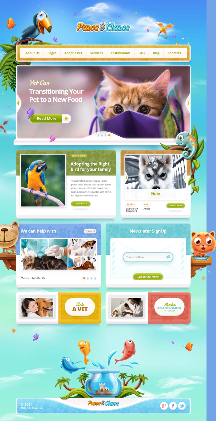 Premium Pets Website Theme