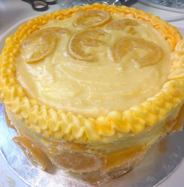 Whole Lemon Cake with Coconut Lemon Curd