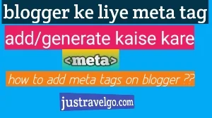how to add meta tags in Hindi, meta tags blog me kaise banaye, blogger me meta tags create kaise kare