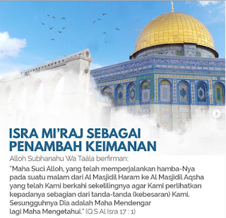 Quote Islam : Isra Mi'raj Sebagai Penambah Keimanan