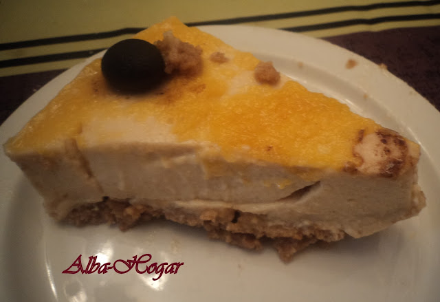 tarta de turrón y yema alba hogar