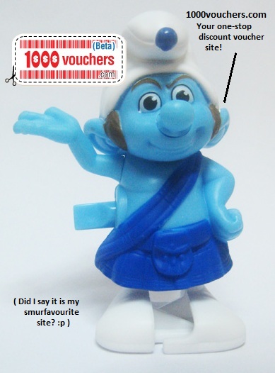 McDonald's The Smurfs Happy Meal: Introducing Gutsy Dancer (and 1000vouchers.com :p)