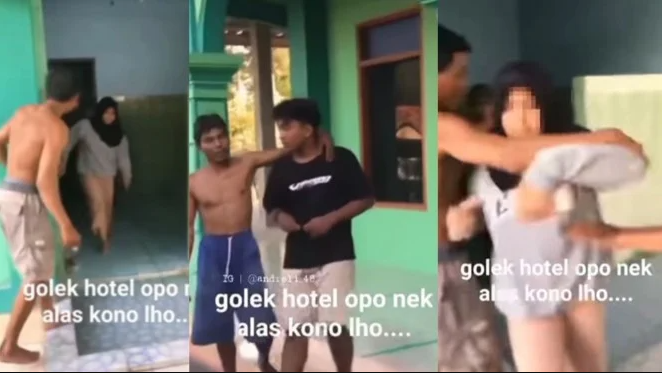 Viral Dua Pelajar SMP Digerebek Warga Saat Mesum di Toilet Masjid / Photo : Instagram: andreli_48