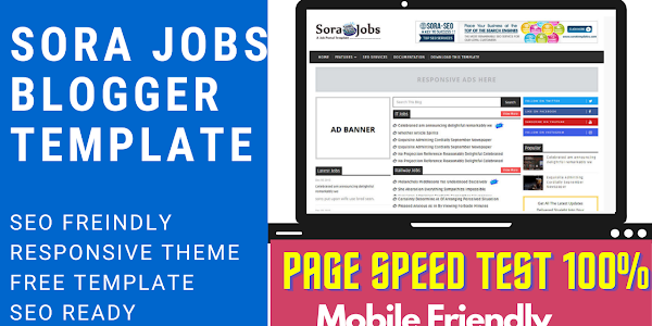 Sora Jobs Blogger Template ( Updated ) 2022