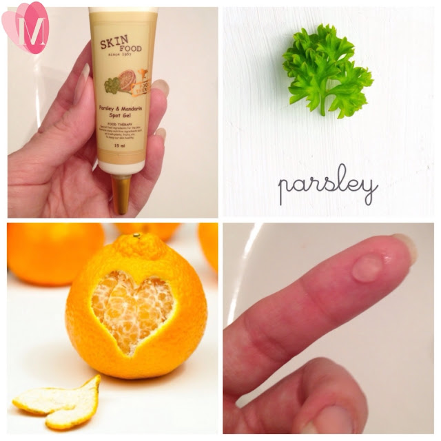 Gel trị mụn parsley and mandarin spot gel review