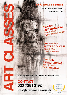 St. Oswald Studios art classes. Drawing - Lucy by Damian Fennel