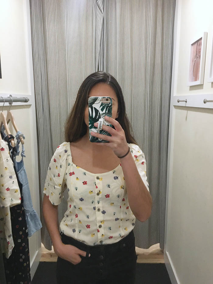 madewell floral top