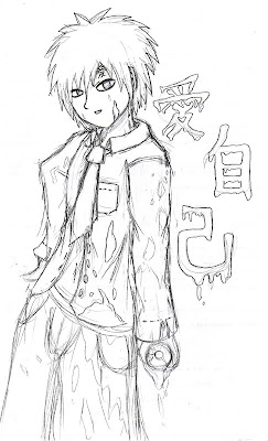 Gaara Graffiti Sketches Character