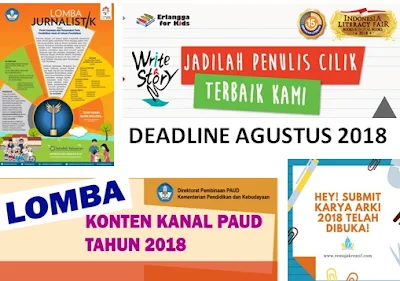 Daftar Lomba Menulis Agustus 2018