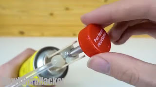 membuat sendiri Kompor gas mini portabel dari kaleng bekas