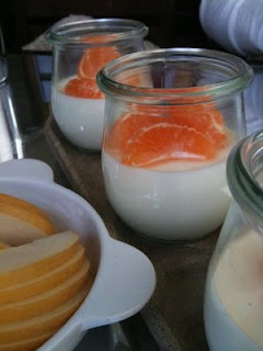 Panna Cotta with Mandarin Oranges