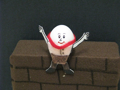 Humpty Dumpty Sat on a Wall. Egg shell Humpty!