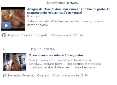 ATENCIÓN: Nuevos virus en facebook bajo el formato de video: "Novia arruina su vida...." y "amigos de clase le dan unos euros"