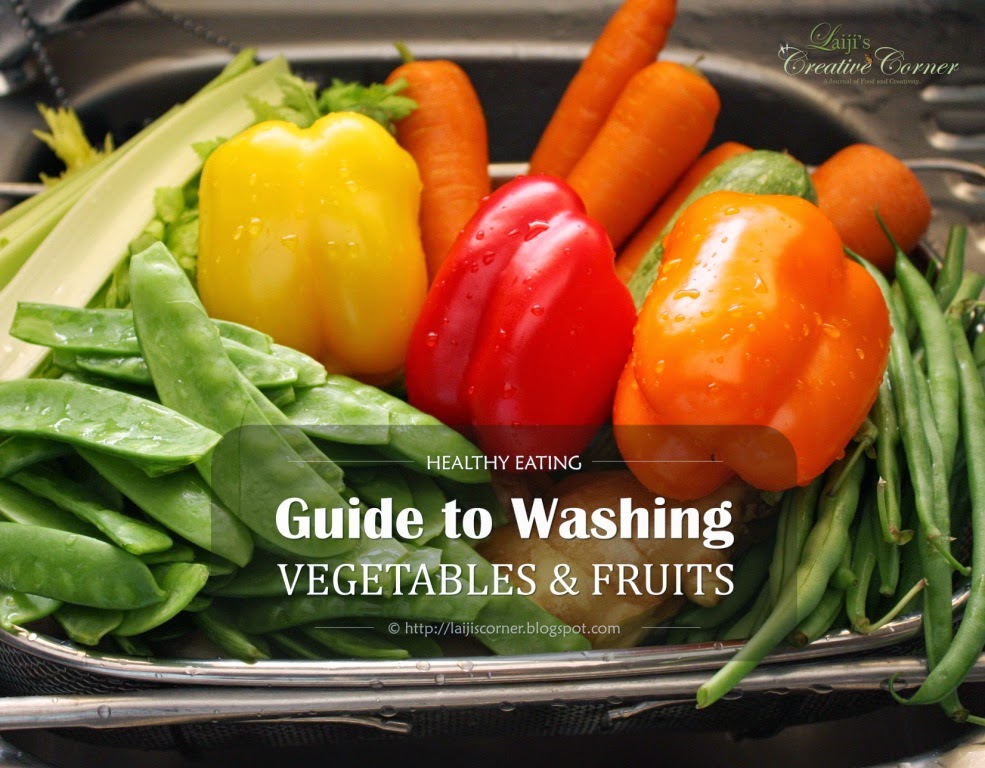  Guide to washing Vegetables & Fruits