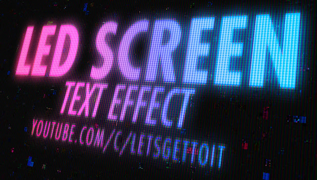 How to Create a LED Screen Text Effect in Photoshop